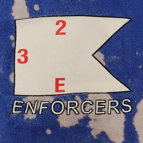 Vintage GSAB Enforces Battalion Bleached Shirt L 22x24 Crop - Picture 4 of 16